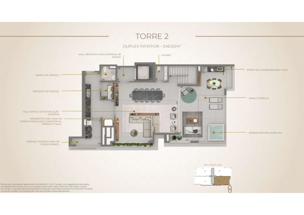 246 m² (Dulex Inferior)