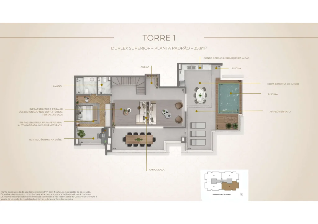 358 m² (Duplex Superior)