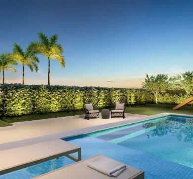 Ilustração Private Pool House - Externa