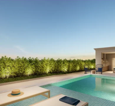 Ilustração Private Pool House The Royal - externa