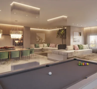 Ilustração Private Pool House - interno