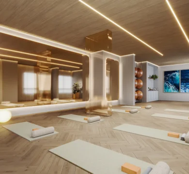 Ilustração Sala de Yoga