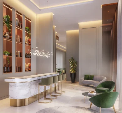 Ilustração Salão de Festas - Bar