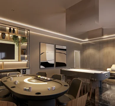 Ilustração Salão de Jogos Adultos