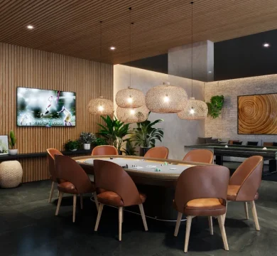 Ilustração Salão de Jogos Adultos