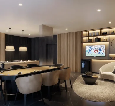 Ilustração Salão de Jogos Adultos