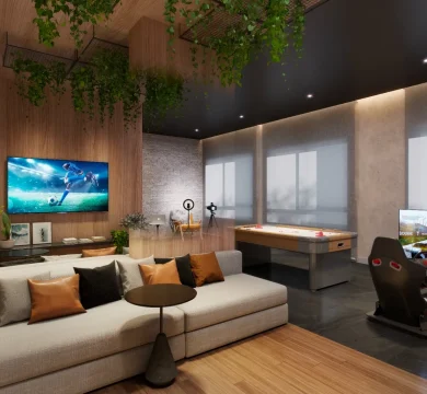 Ilustração Salão de Jogos Teen