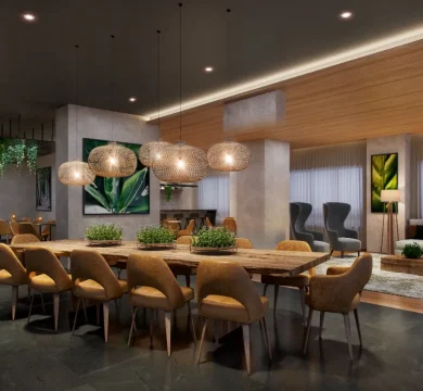 Ilustração Salão de festas