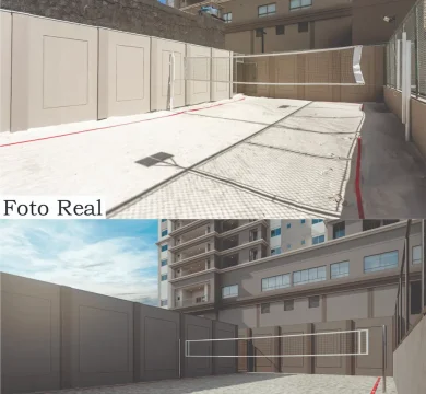 Quadra de Beach Tenis